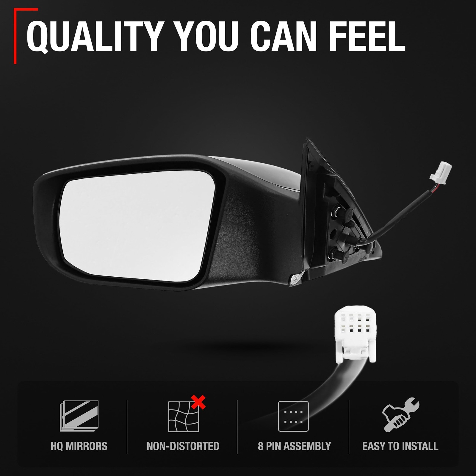 Driver Side Mirror Replacement, Compatible with 2013-2018 Nissan Altima Sedan...