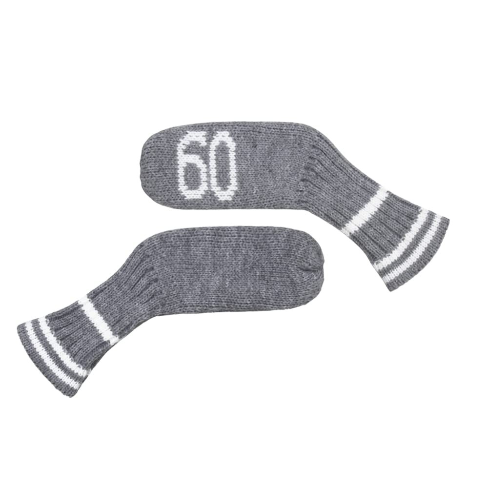 Scott Edward Pros Knitted Wedge Golf Iron 7Pcs Covers, 7PCS Gray
