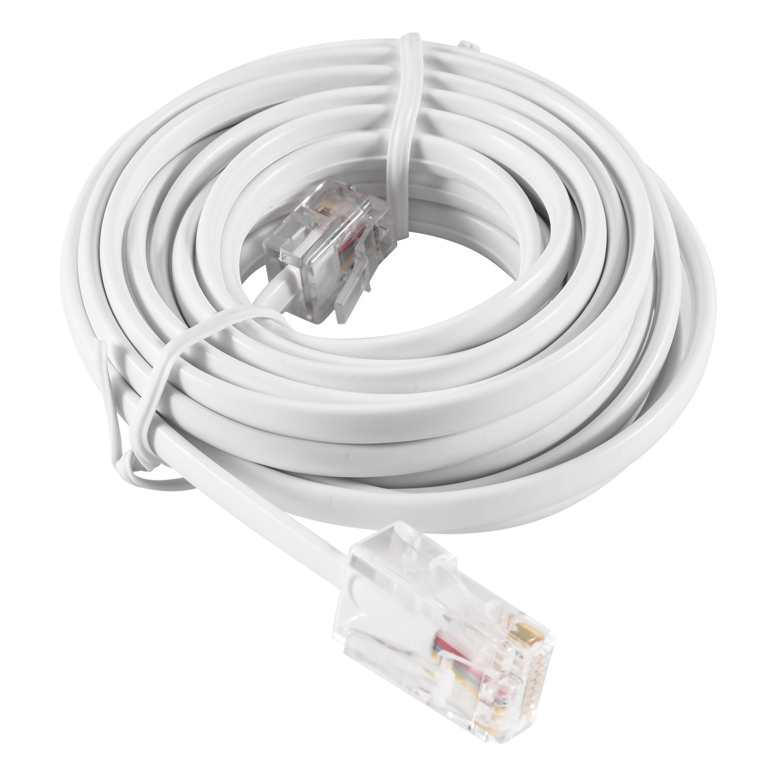 2X(RJ11 6P4C to RJ45 8P4C Modular Phone Internet Extension Cable 3 Meter A6M4)