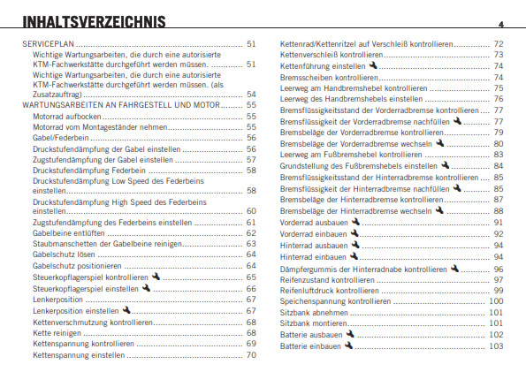 GERMAN LANGUAGE - KTM 2009 - 690 ENDURO - BEDIENUNGSANLEITUNG
