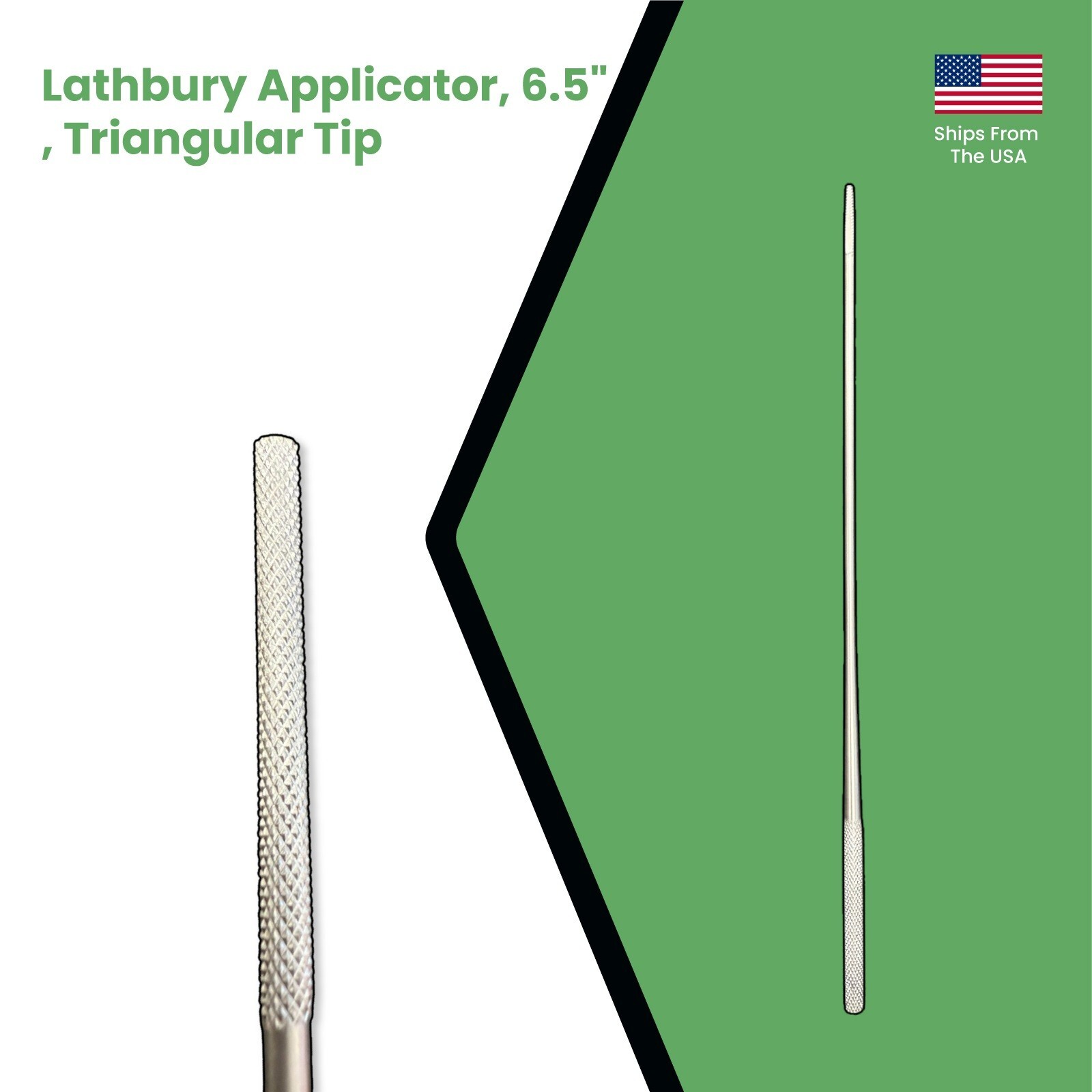 Lathbury Applicator, 6.5", Triangular Tip