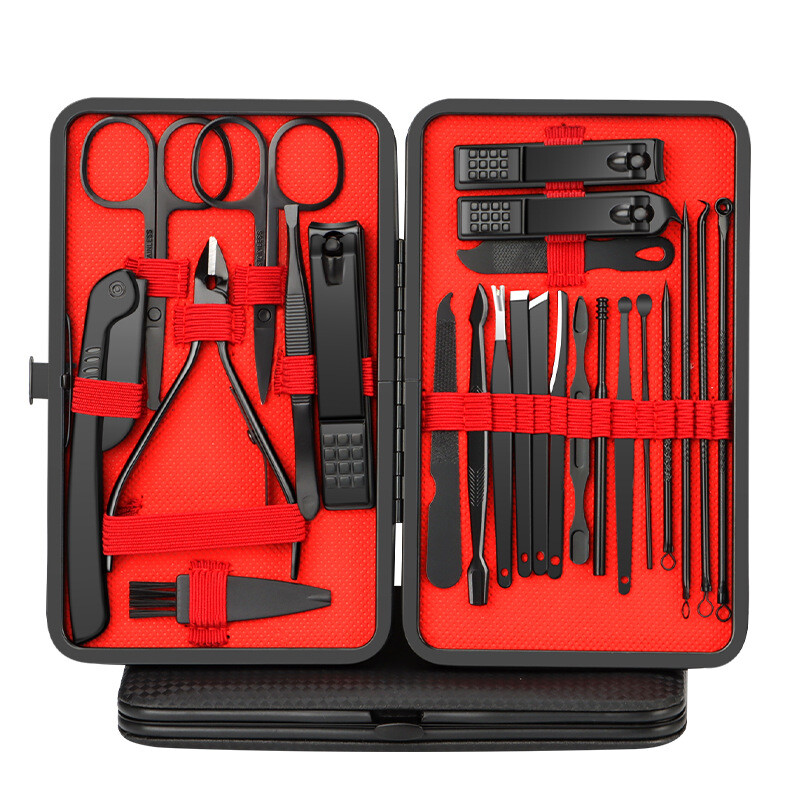 Women Men Manicure Pedicure Set Finger Toe Nail Clippers Scissors Grooming Kit