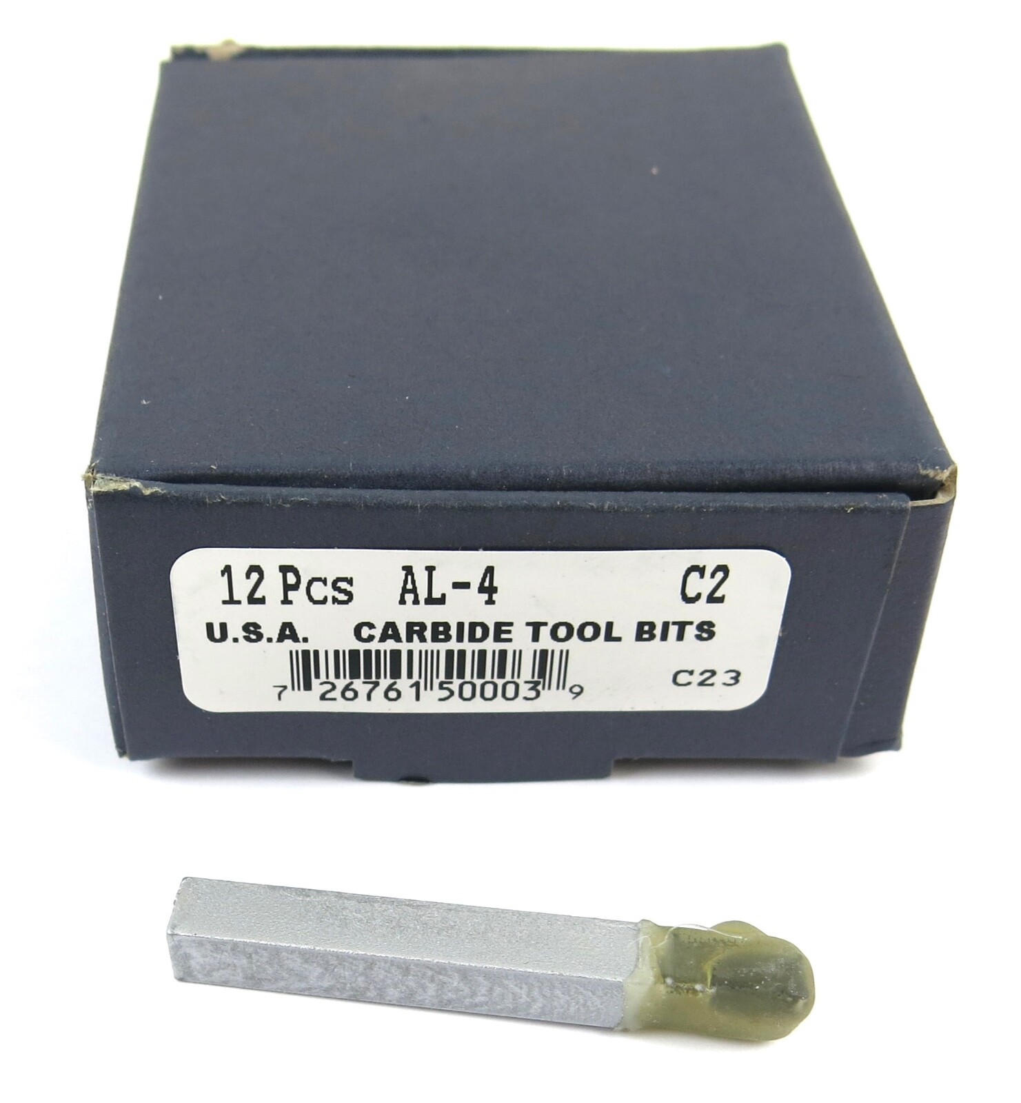 12pcs ACT AL-4 Grade C2 Carbide Brazed Lathe Tool Bits 1/4" x 1/4" Shank