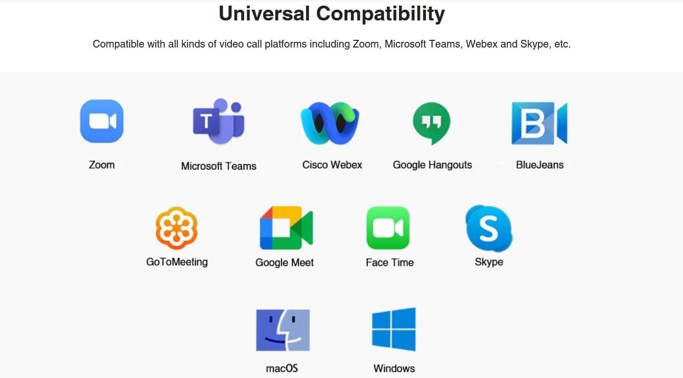 Multi-Application Streaming Camera, Zoom/Teams/YouTube//