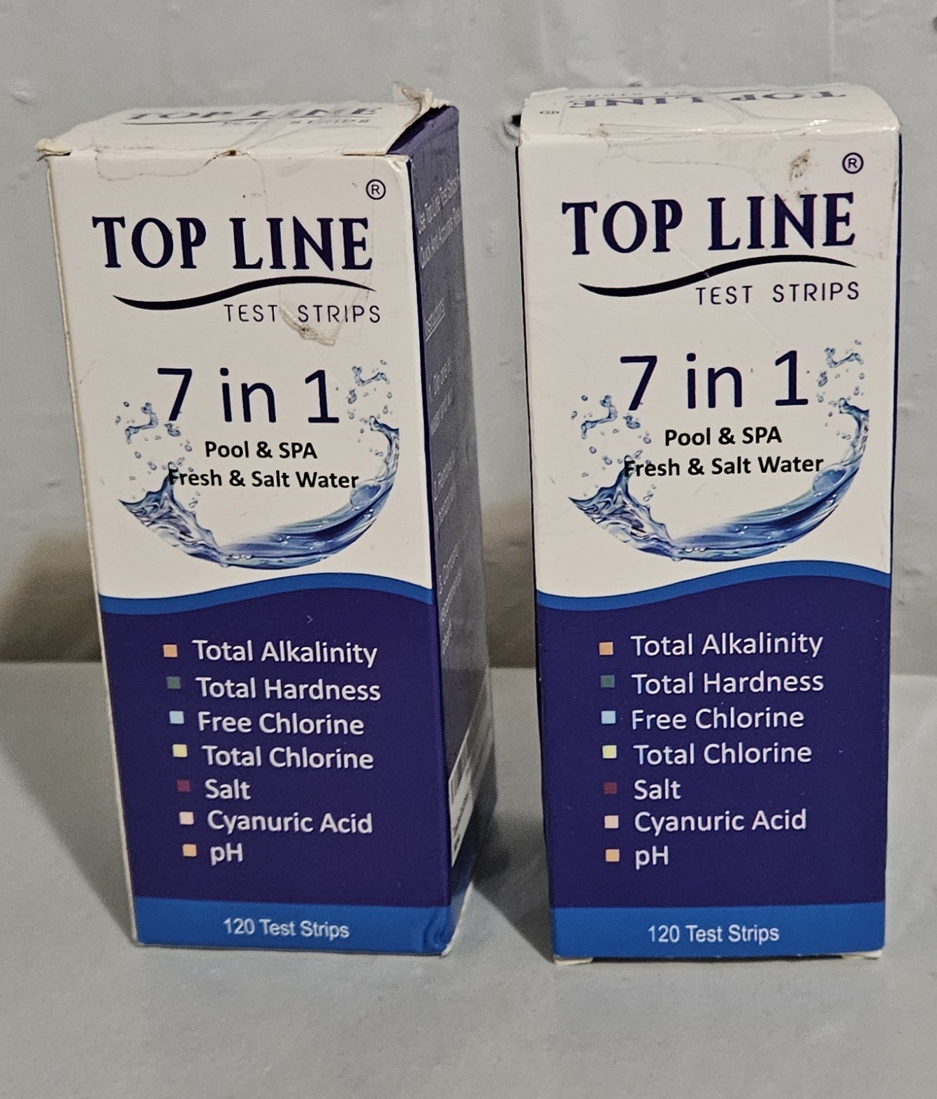 Lot of 2 Fresh & Salt Water Test Strips 7 in 1