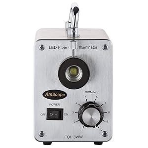 AmScope LED-30W 30W LED Cold Fiber Optic Illuminator