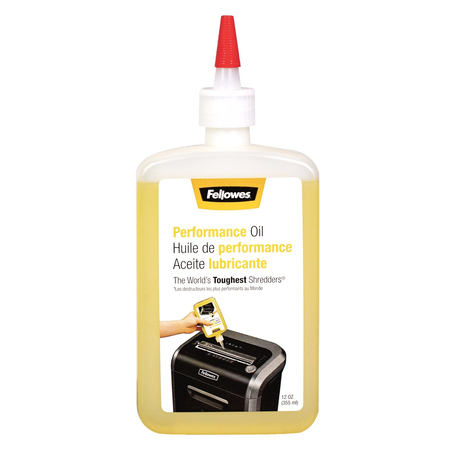 Fellowes Powershred Performance Shredder Oil, 12 oz. Single, Jam Prevention
