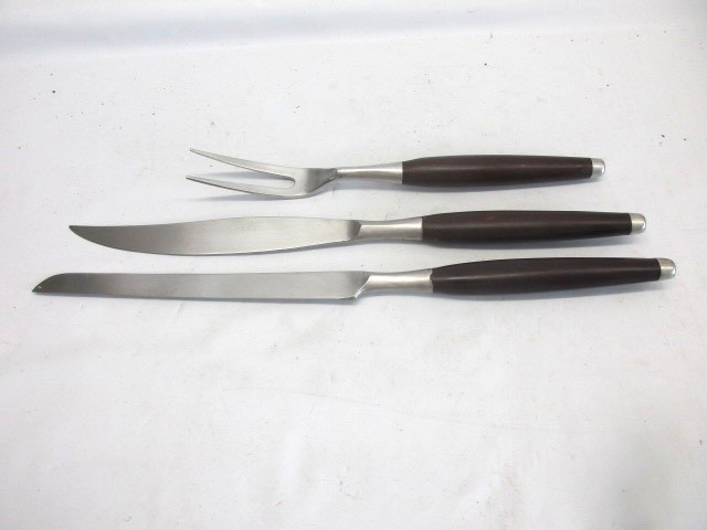 Ecko Eterna 3 piece meat carving set, mid century modern look, made in Japan