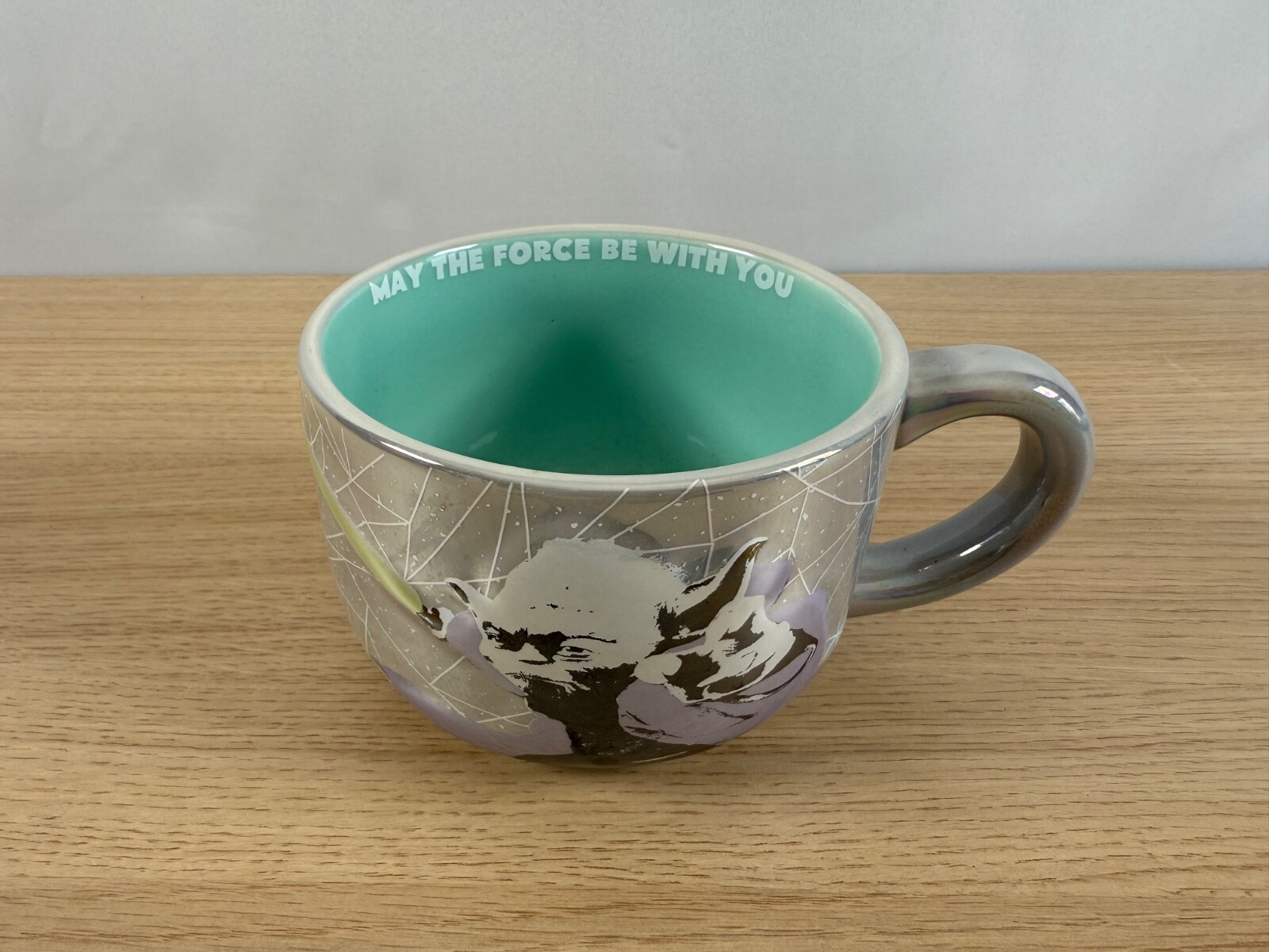 Disney Star Wars Yoda Pearlescent Clintons Ceramic Cappuccino Mug