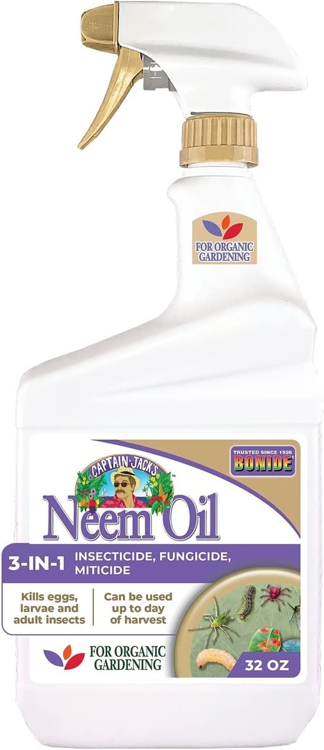 Multi-Purpose Neem Oil - 32 oz Ready-to-Use Spray for Organic Gardening