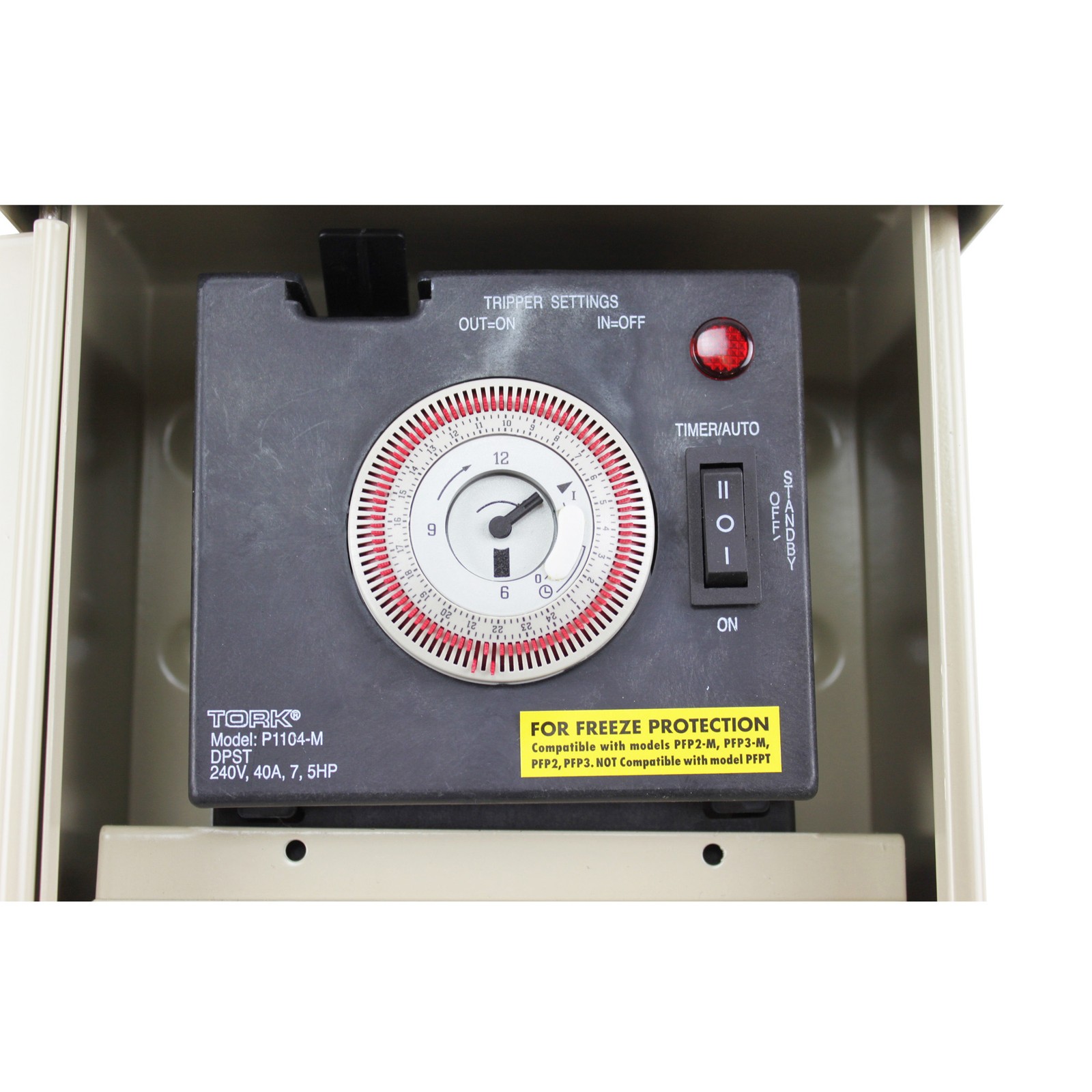 TORK NSI PP-20R-P4 TIMER POWER PANEL FOR POOL, SPA, LIGHTING, 40A, 240V