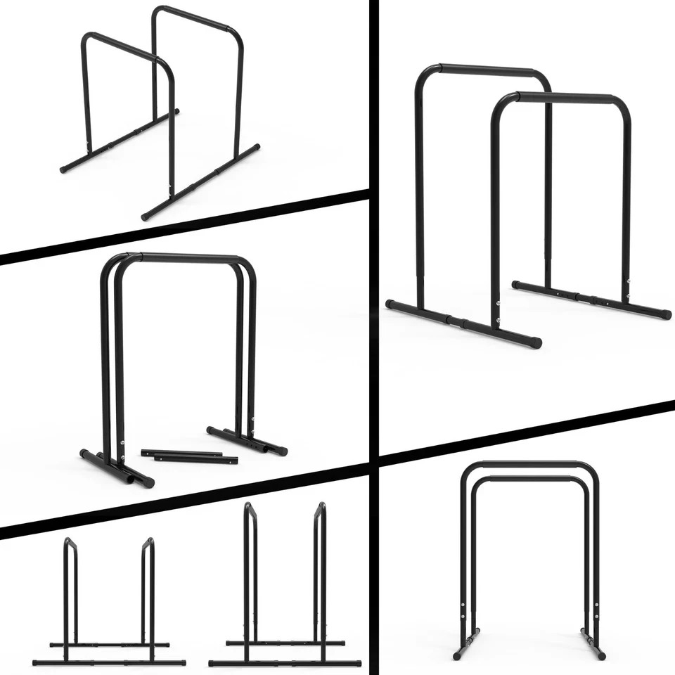 Adjustable Dip Stand 300LB Weight Capacity Dip Frame Training Support