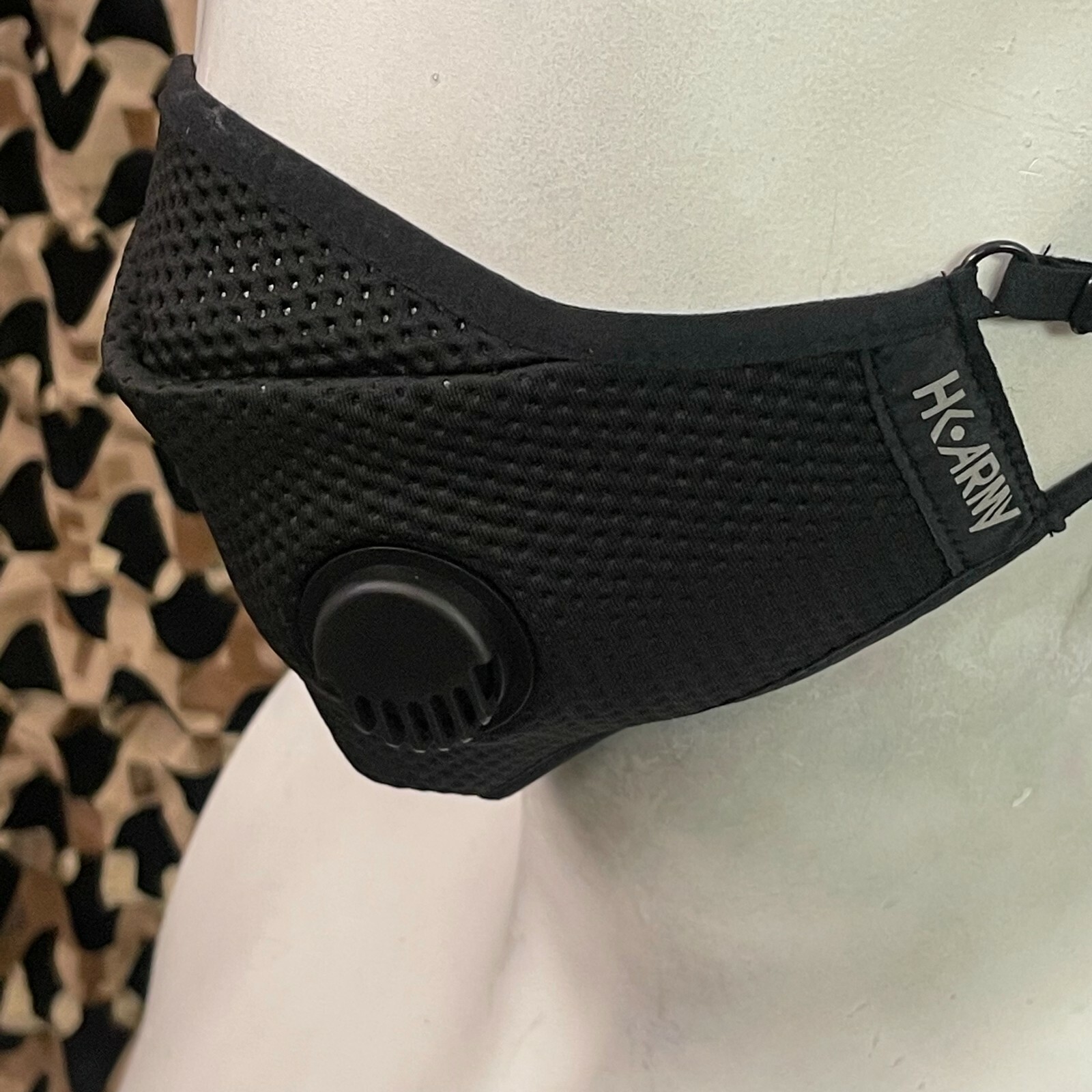 NEW HK Army FLTRD Air Carbon Filtered Face Mask - Black