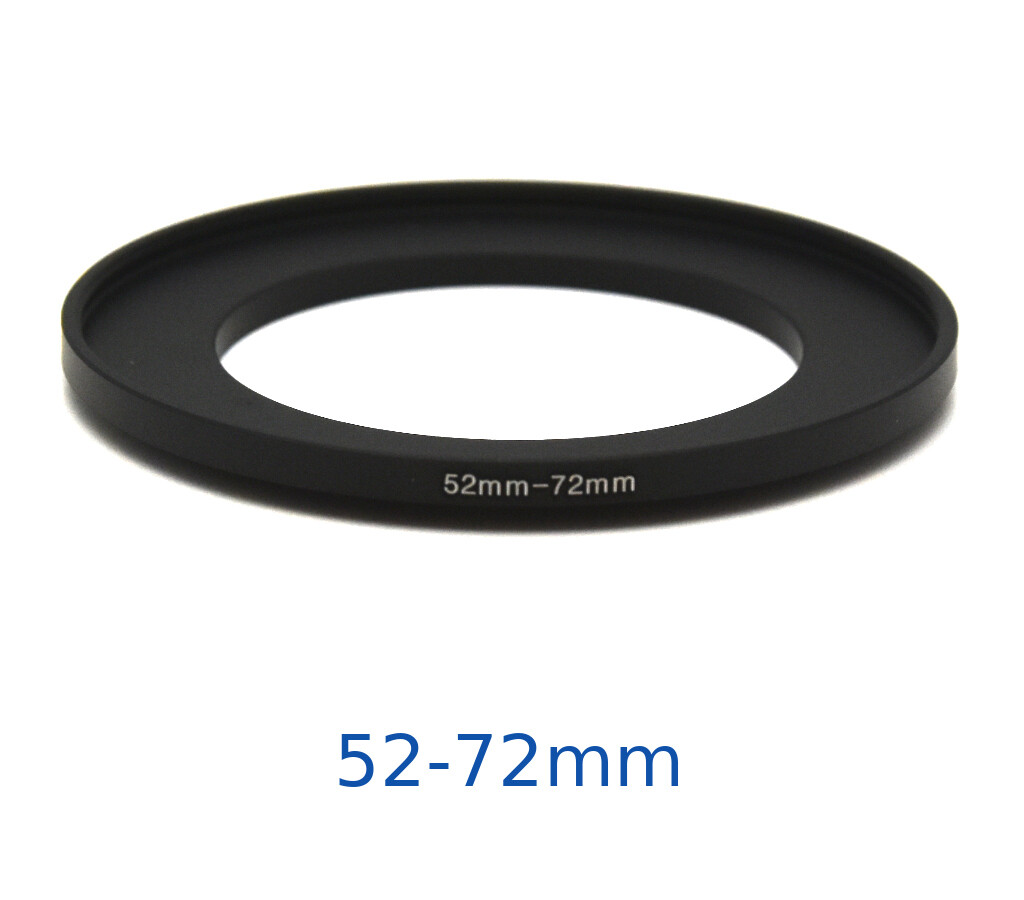 Lens filter adapter ring 52-72mm step-up DSLR Nikon Canon universal professional