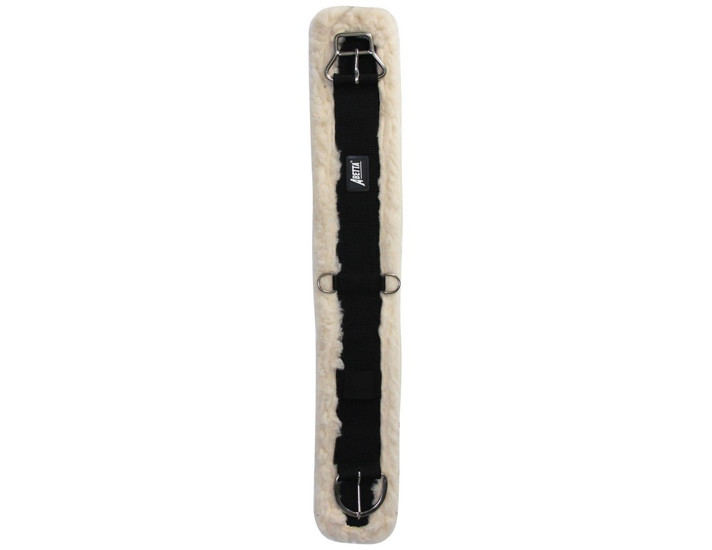 Abetta Western Girth Fleece Double Ply Nylon Heavy Black 311581