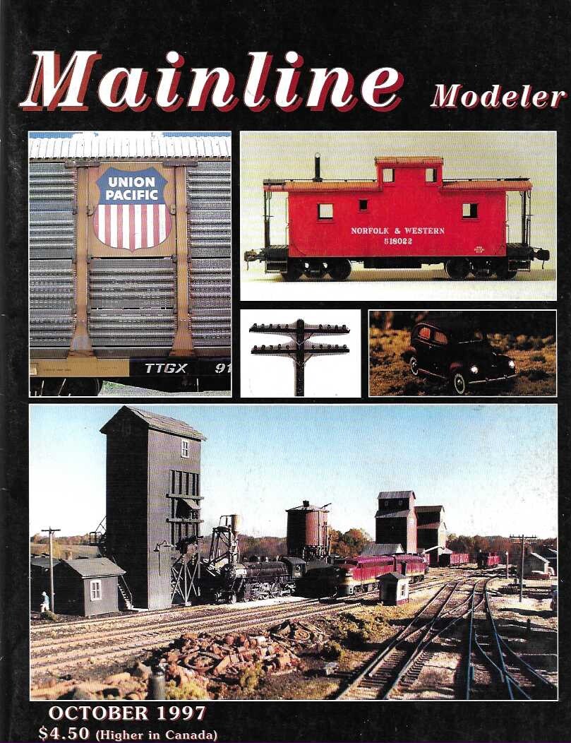 Mainline Modeler Oct 97 AC&Y PS-1 TTGX Auto Rack Car Pennsy X51 Push Car Wig-Wag