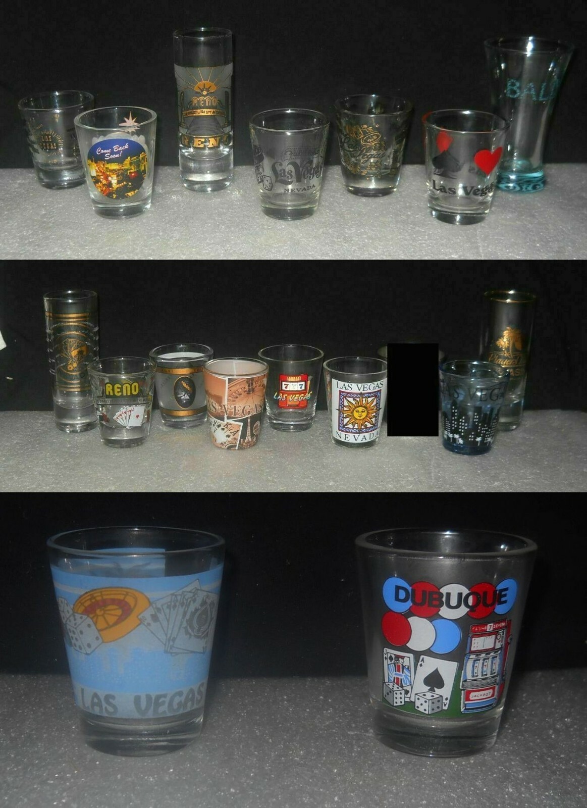 Shot Glass  Las Vegas / Casino Pick 1 or More