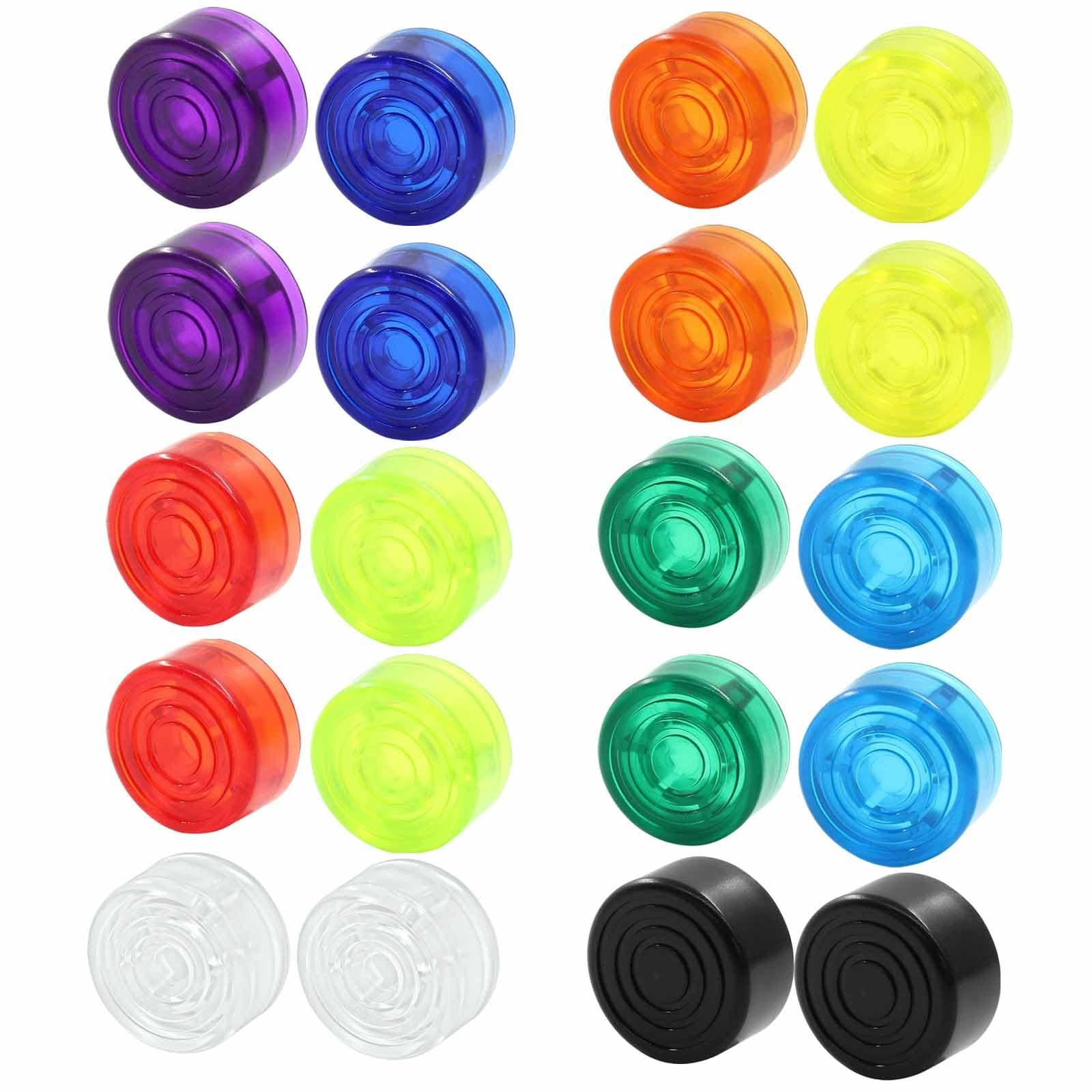 20 PCS Colorful Guitar Effects Pedal Footswitch Toppers, Plastic Foot Nail Ca...