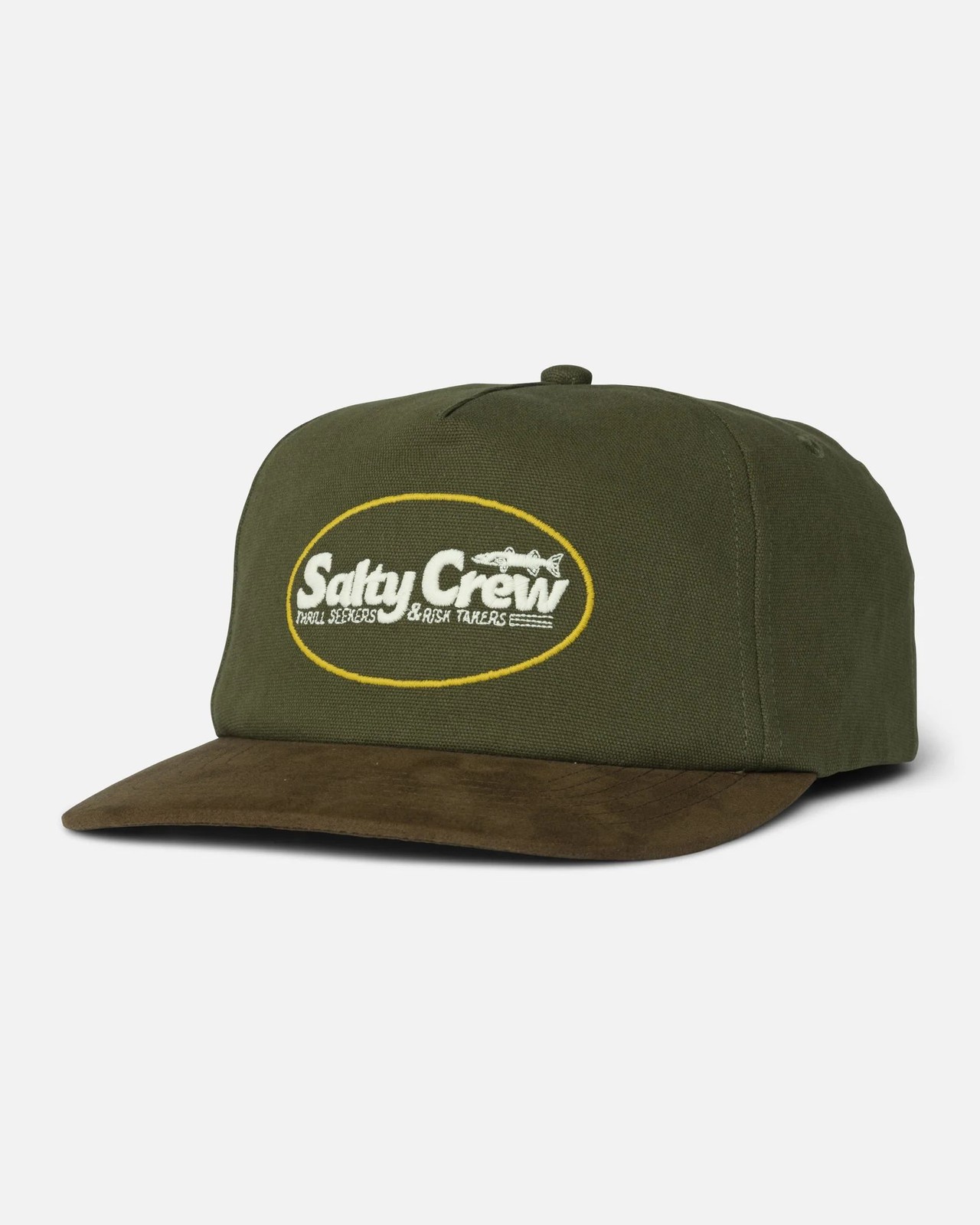 Salty Crew Fast Track Strapback Men's Hat, Four Leaf Clover