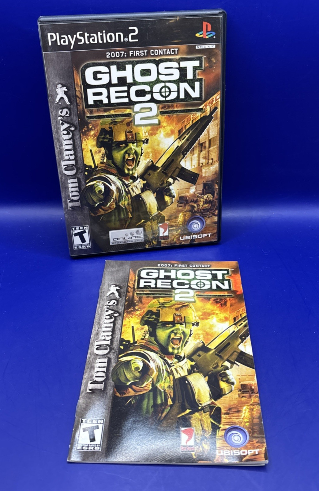 2007: First Contact Ghost Recon 2 for PlayStation 2- Empty Case & Manual-No Game