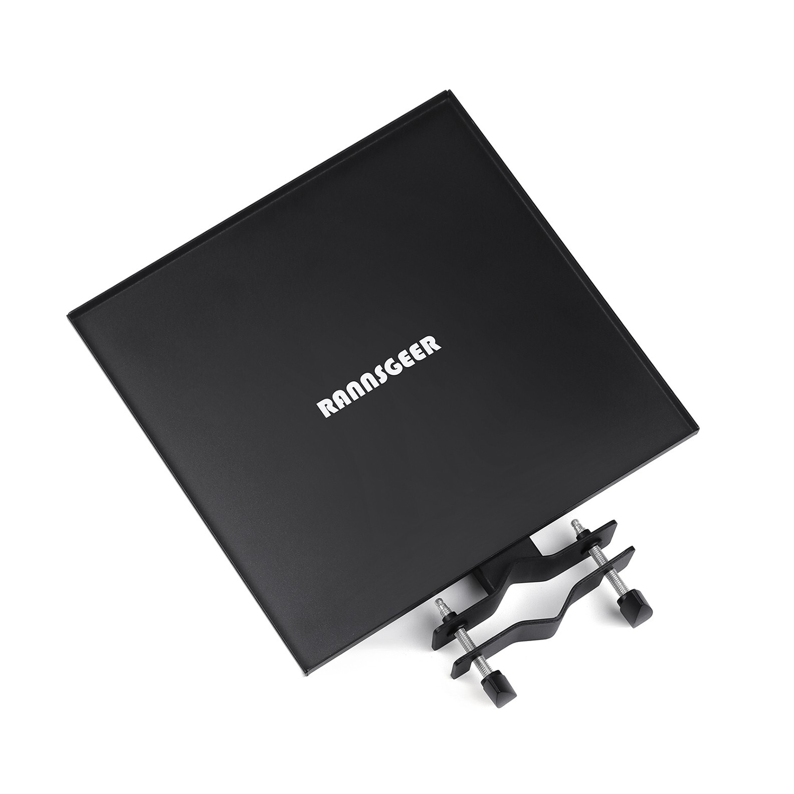 Rannsgeer Metal Square Tray for Speaker Stand, Mobile TV Stand RST104 11.8x11.8