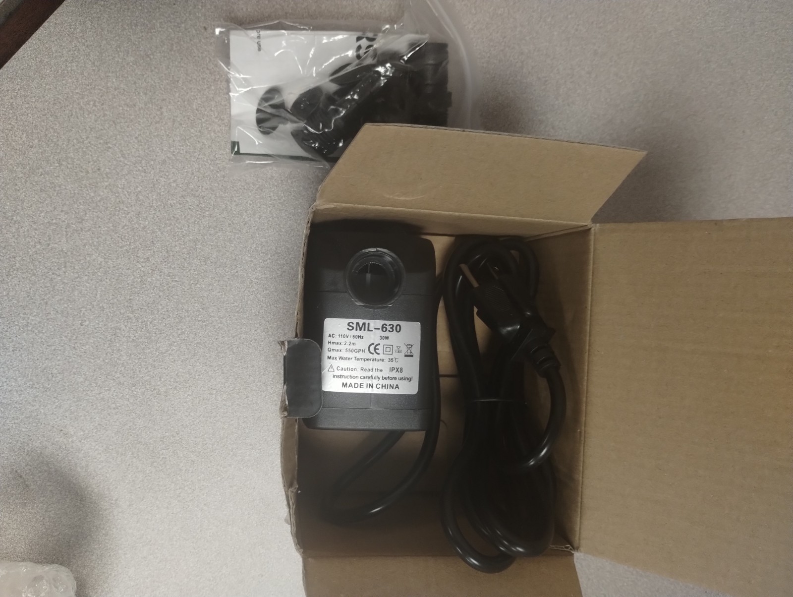 GROWNEER 550GPH Submersible Pump 30W Ultra Quiet Fountain Water Pump, 2000L/H