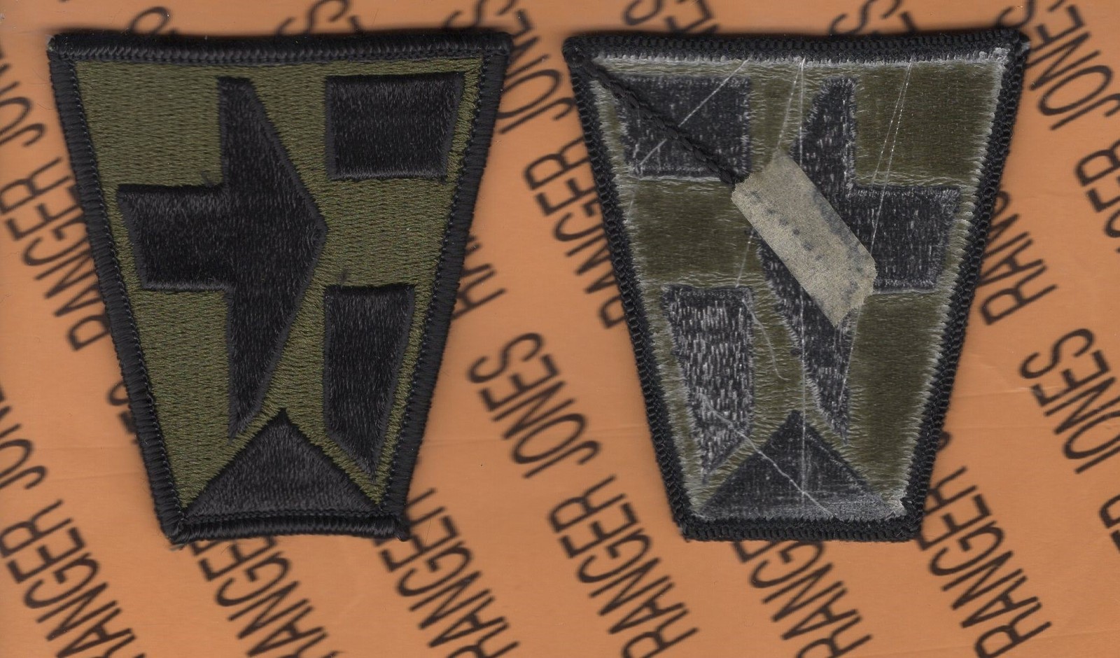 US Army 112th Medical Brigade OD Green & Black BDU uniform patch