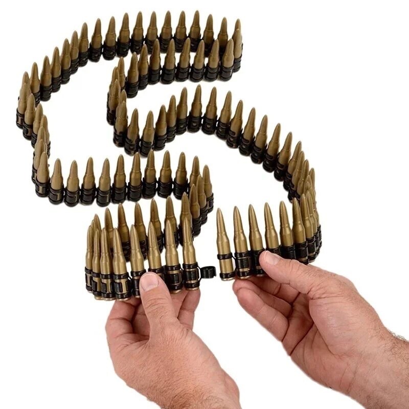 Replica Inert 7.62mm M13 Linked Fake Non Functional Bullet Ammo Belt Display
