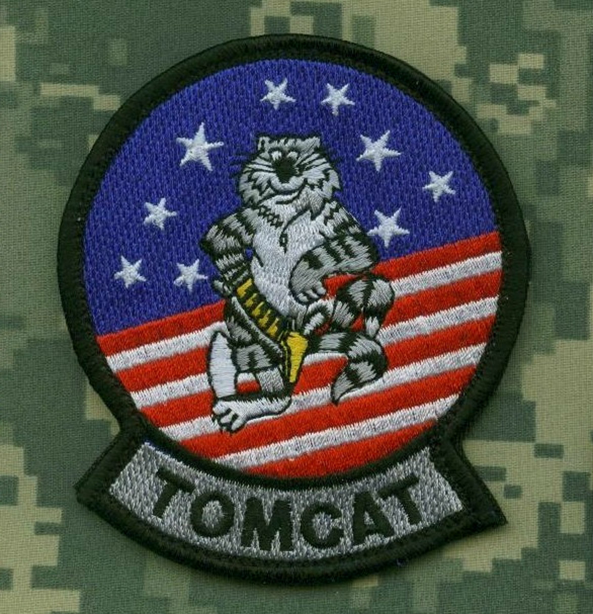 USN F-14 TOMCAT F-14 FIGHTER SQN TOMCAT vêlkrö PATCH: Original 'n Correct Design