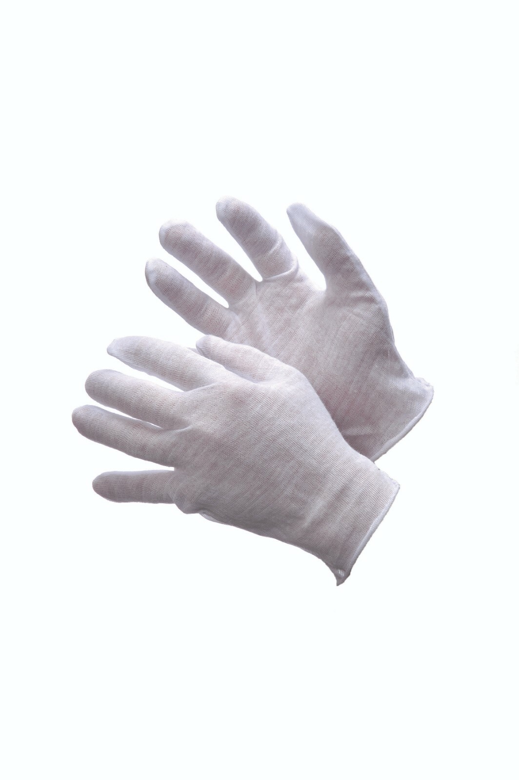 12 PAIRS LIGHT WEIGHT COTTON LISLE COIN SILVER JEWELRY INSPECTION GLOVES