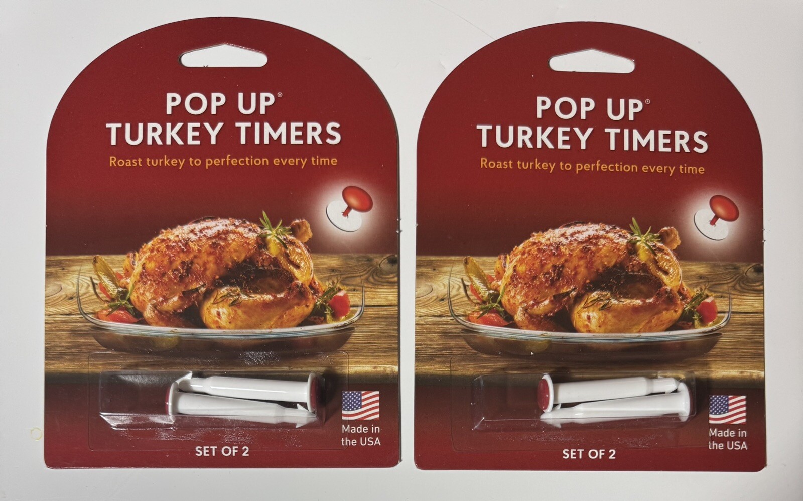 2 PACK HIC Pop Up Turkey Timer Set of 2 Kitchen Roasting Turkey Set of 2