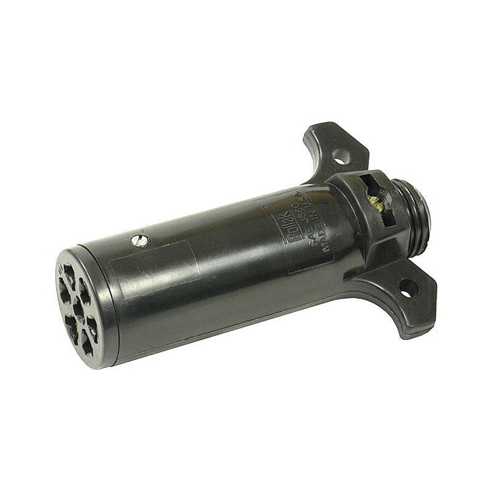 7-Way Round-Pin Trailer-End Plug - Pollak (11-704)