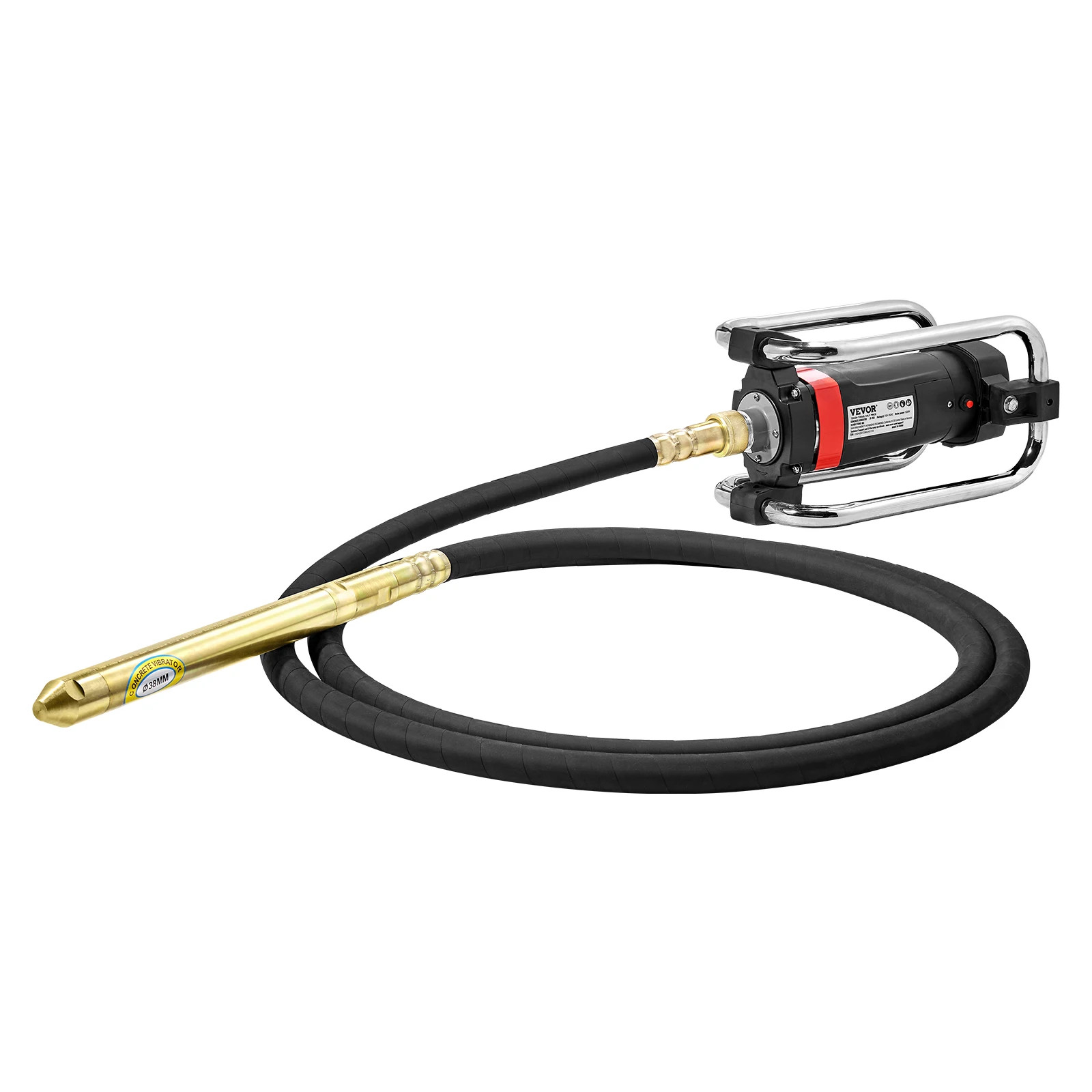 Electric Concrete Vibrator 1300W 16000 VPM 2HP Copper Motor Handheld Portable