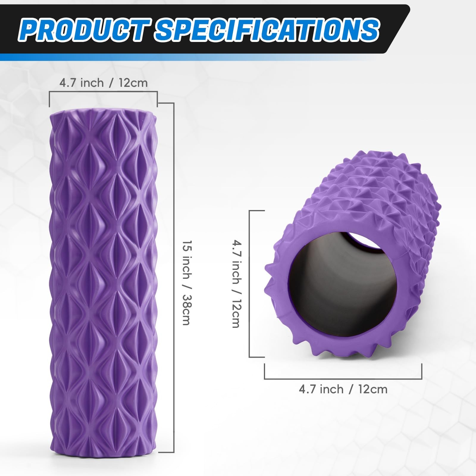 Foam Roller High Density Deep Tissue Massager for Muscle Massage