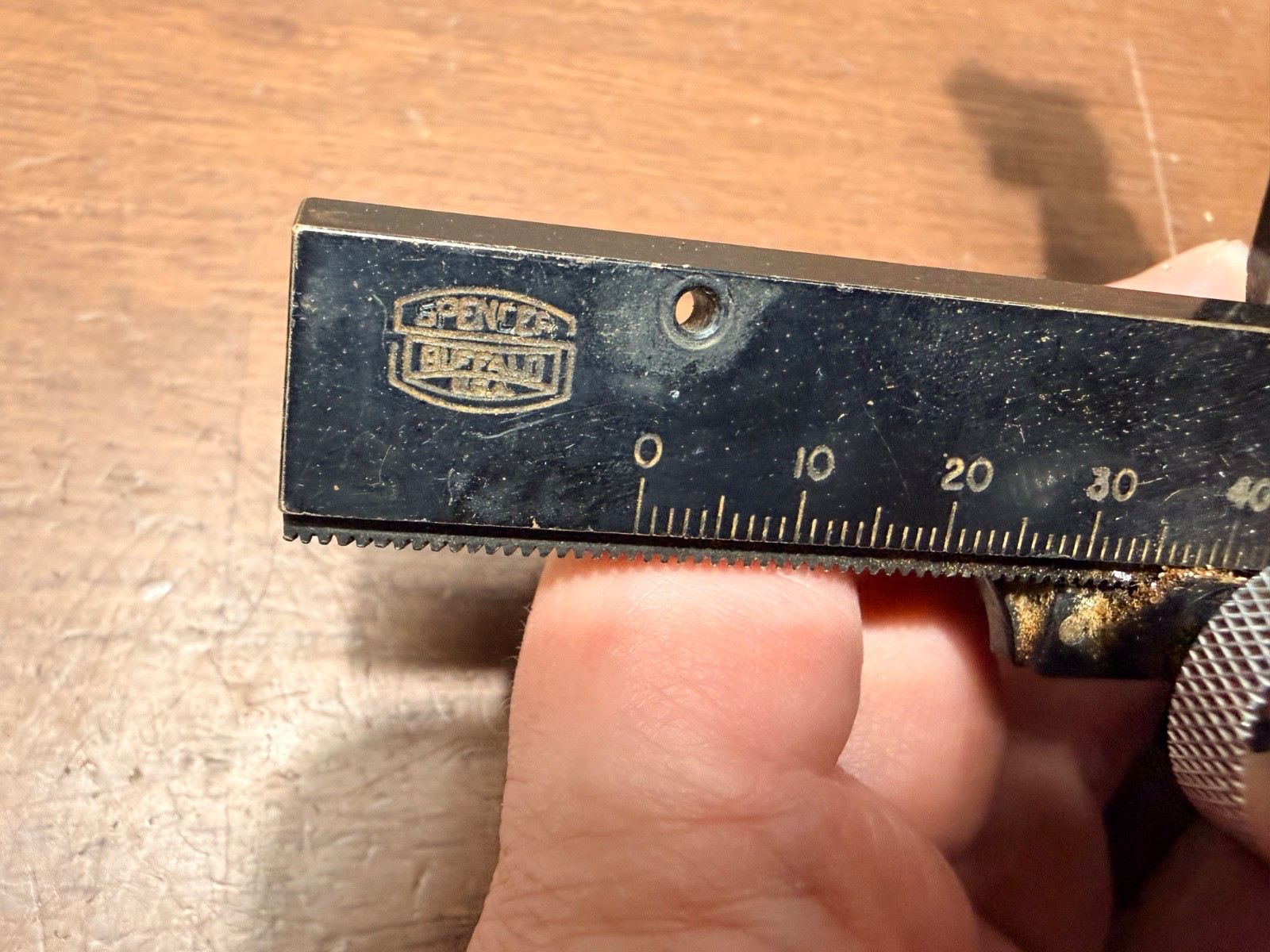 Vintage Spencer Mechanical Stage Microscope Accessory for Biological Laboratory