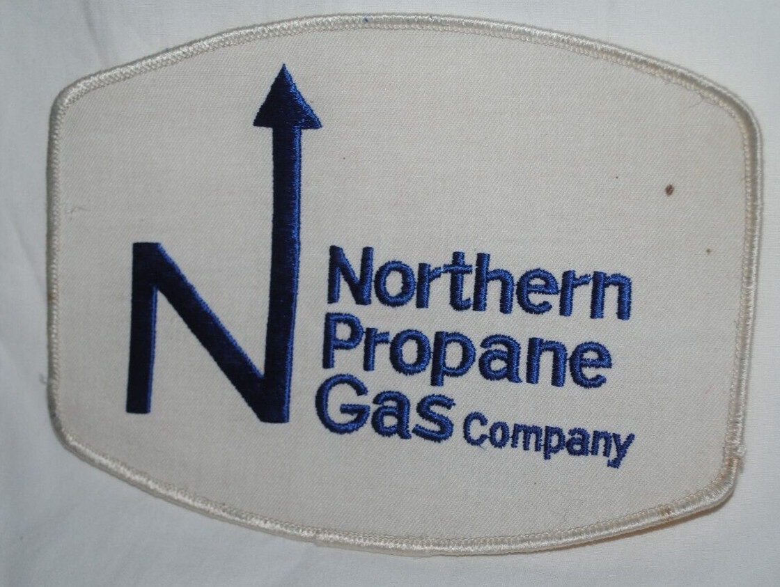 Northern Propane Gas Co., vintage large company uniform cloth patch, 7"x5"