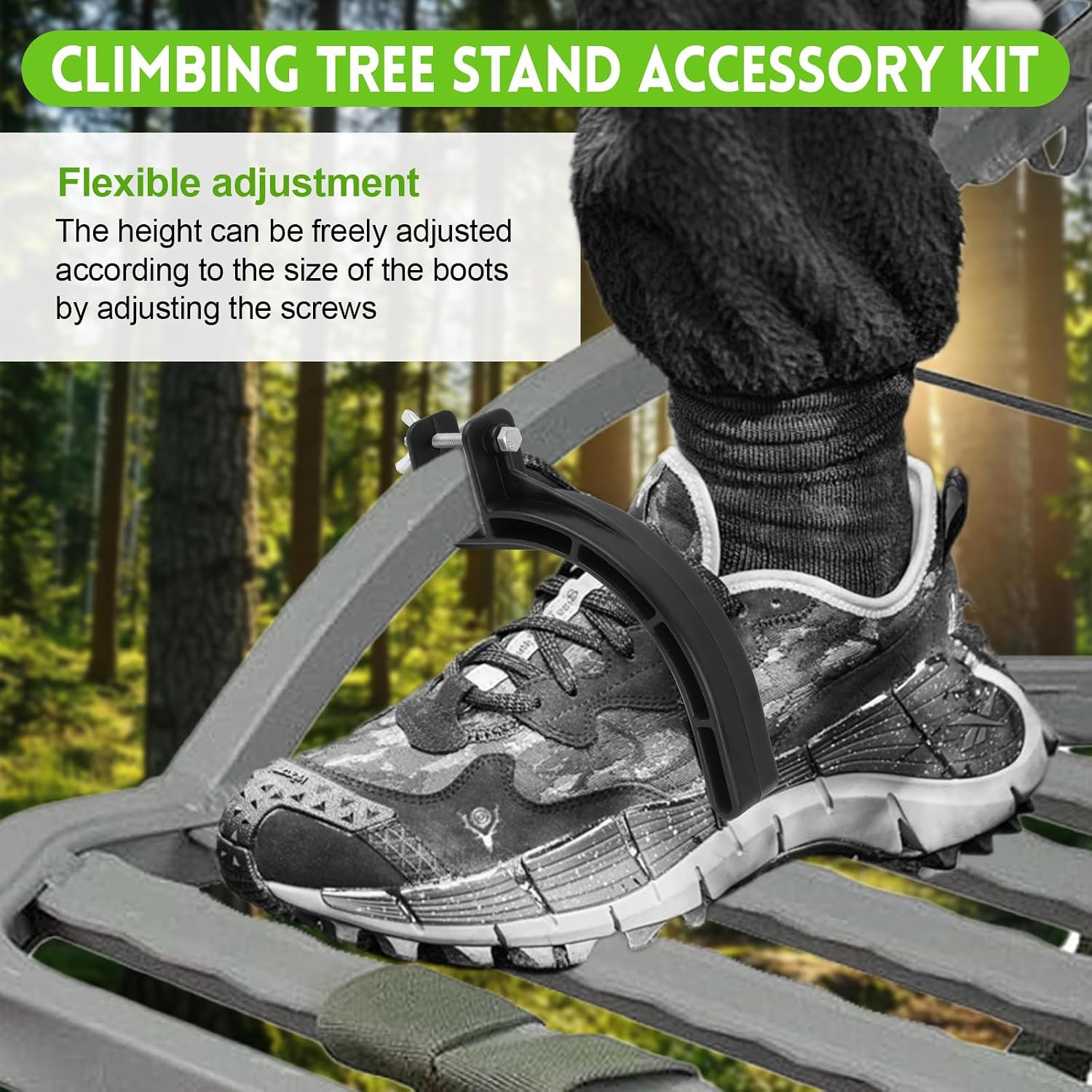 Climbing Tree Stand Accessories with Elastic Rope Adjustable Rapid Climb
