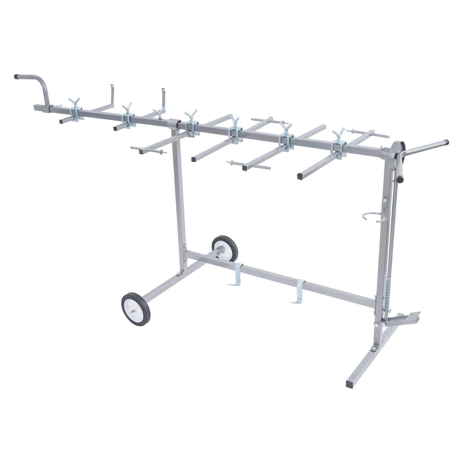 Car Body Painting Stand, Steel Pipe, 360° Rotatable, 440 lbs Capacity, 2 Wheels