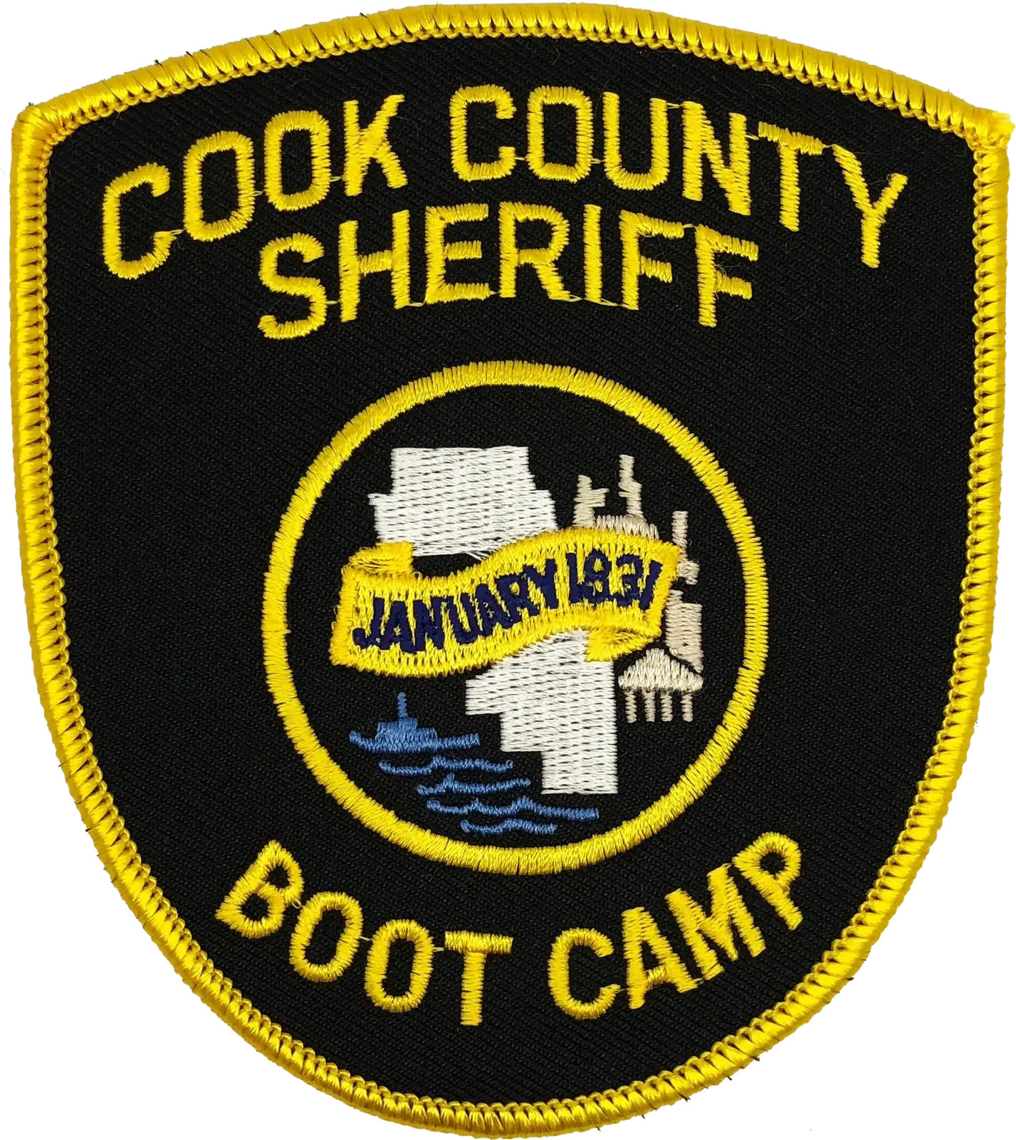 COOK COUNTY SHERIFF SHOULDER PATCH: Boot Camp Standard