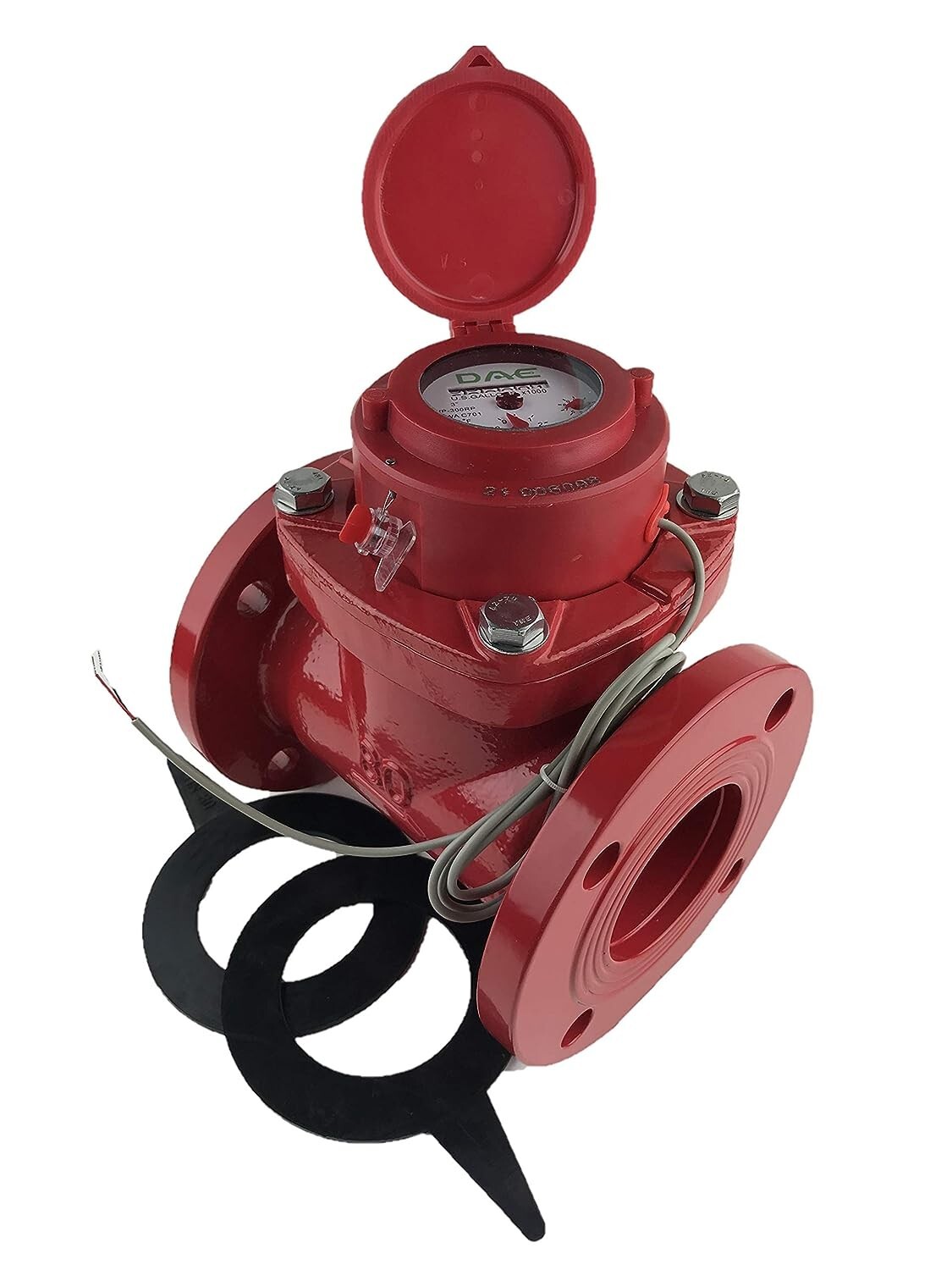DAE WP-300RP 3" Woltmann Hot Water Meter, IP68, Pulse Output, Gallon