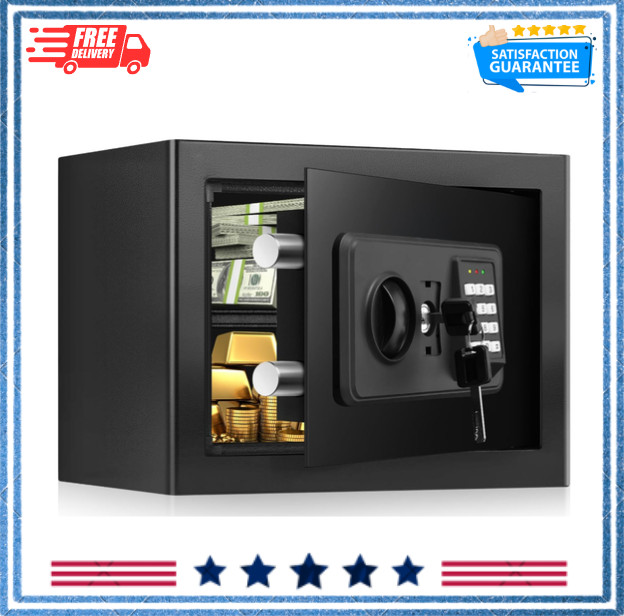 1.2 Cuft Fireproof Waterproof Home Safe Digital Keypad with Shelf