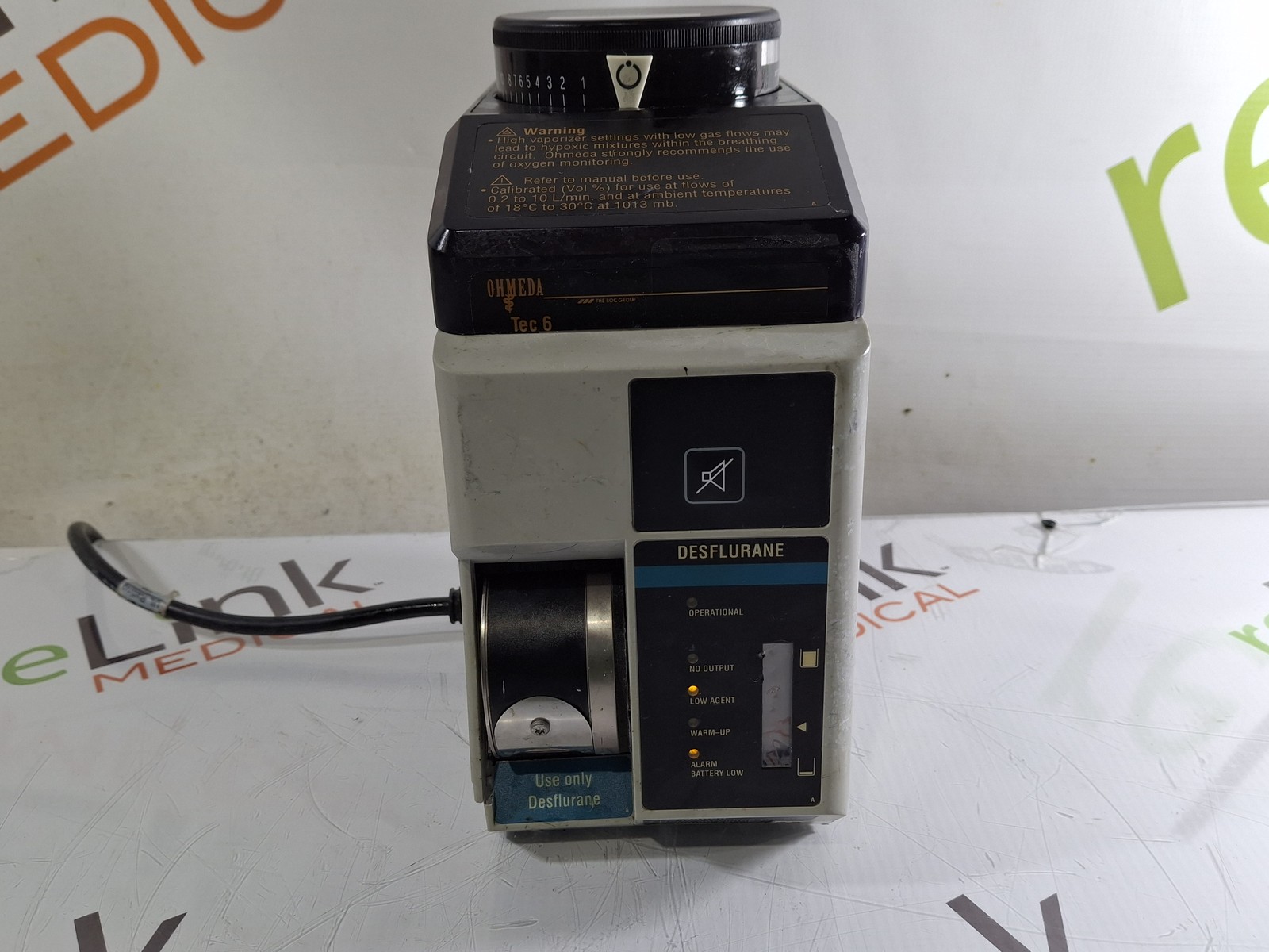 Datex-Ohmeda Tec 6 Plus Desflurane Vaporizer