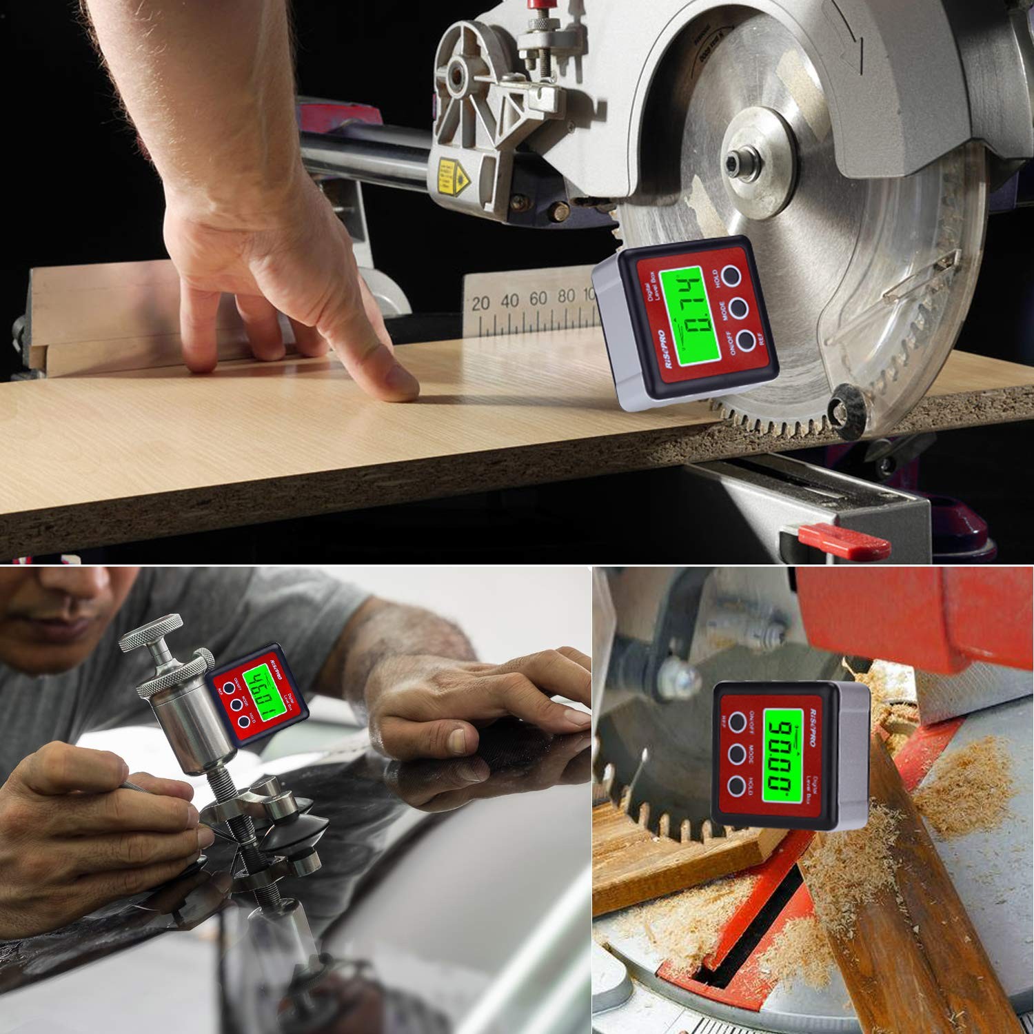 Digital Level Box Angle Gauge Protractor Inclinometer Bevel Box with Magnet B...