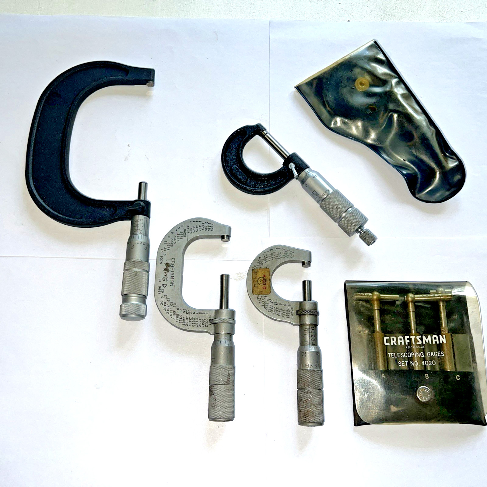 Brown and Sharpe Craftsman, MG  micrometer Telescoping Gauges Machinist Tool Lot