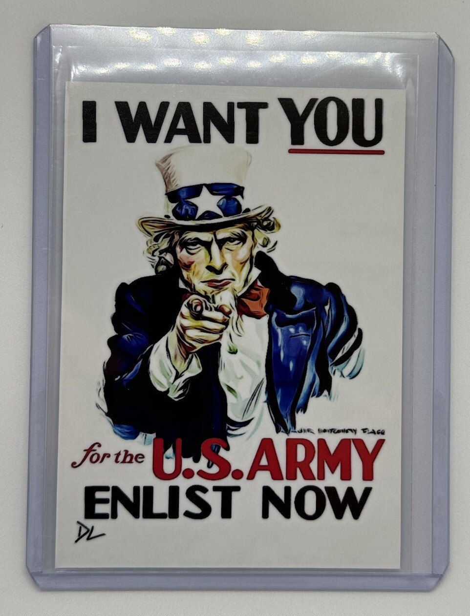 US Army Limited Edition Artist Signed “This We’ll Defend” Trading Card 2/10