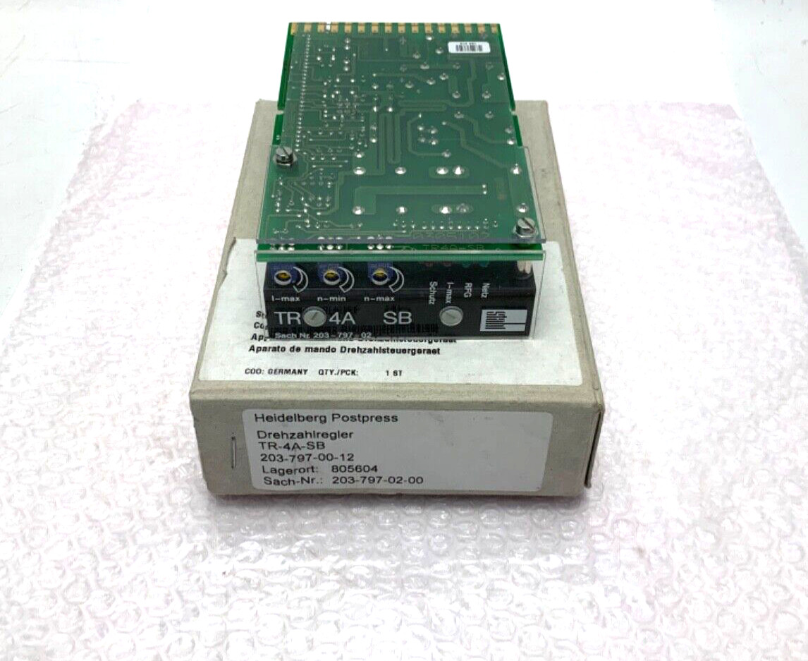 NEW HEIDELBERG POSTPRESS STAHL TR-4A-SB 203-797-02 BOARD