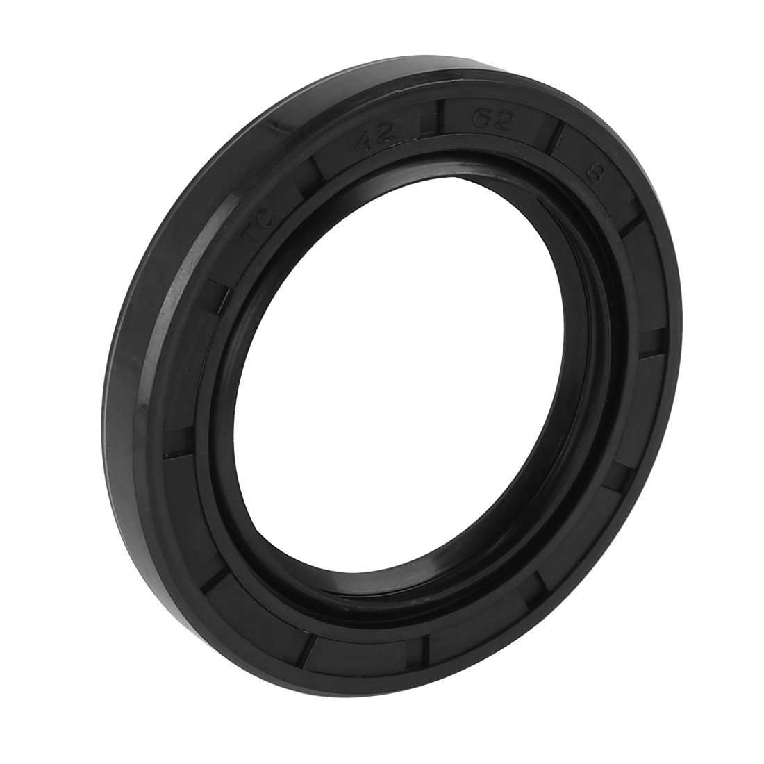 42mm x 62mm x 8mm Black Rubber Cover Double Lip TC Oil Shaft Seal