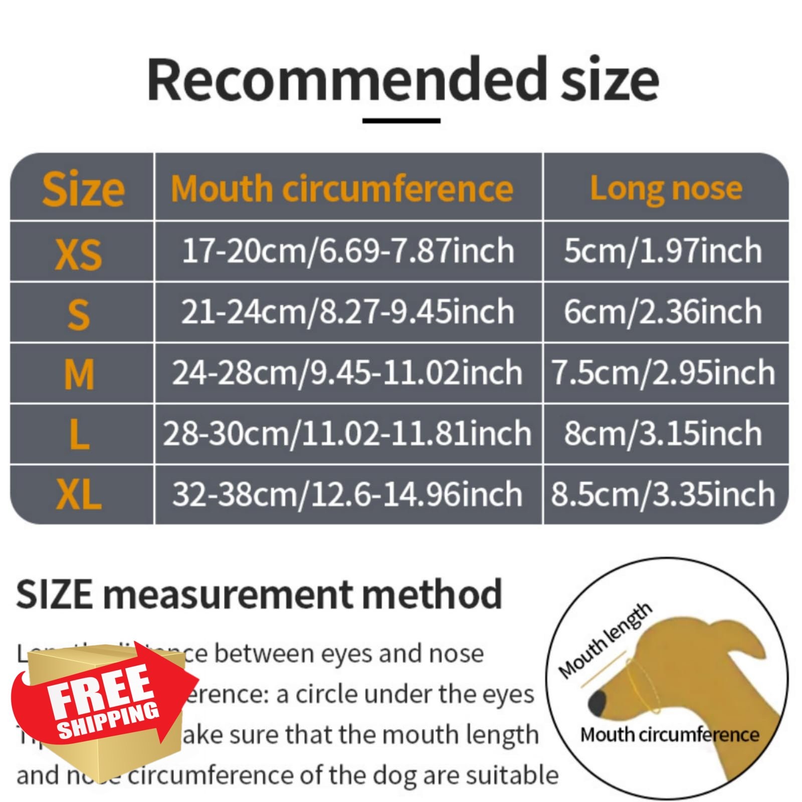 Dog Muzzle, M, Soft Mesh, Adjustable, Prevents Biting/Chewing