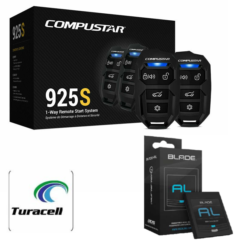 Compustar CS925-S 1-Way Remote Car Starter + BLADE-AL Bypass Module + ADS-USB
