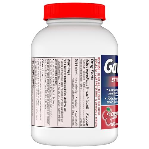 Gaviscon Extra Strength Cherry Chewable Tablet For Fast-Acting Heartburn